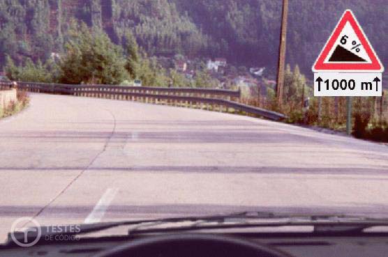 Pergunta IMT: Este sinal adverte-me de: