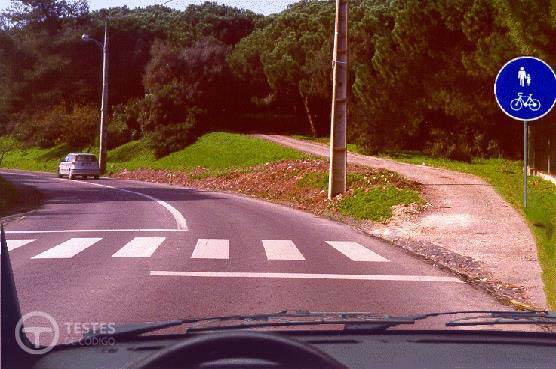 Pergunta IMT: O sinal informa-me que: